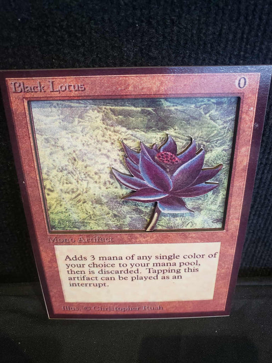 Black Lotus Wooden card