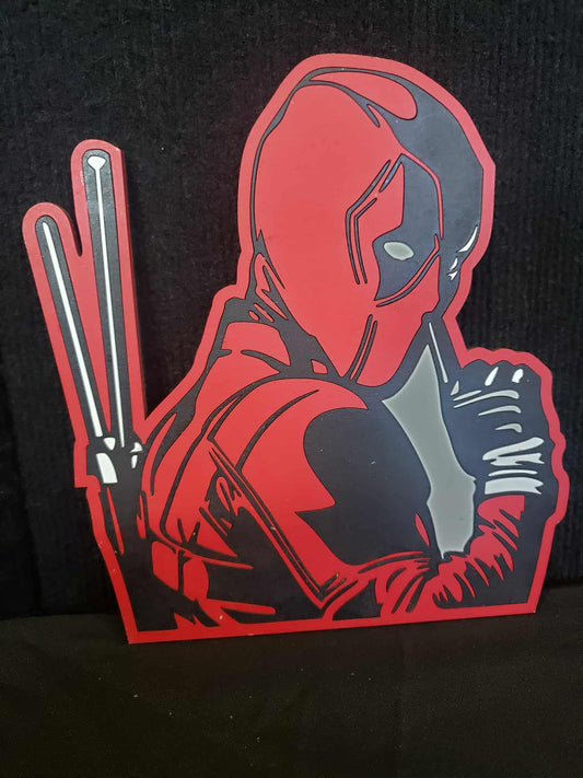 Deadpool Wooden  sign