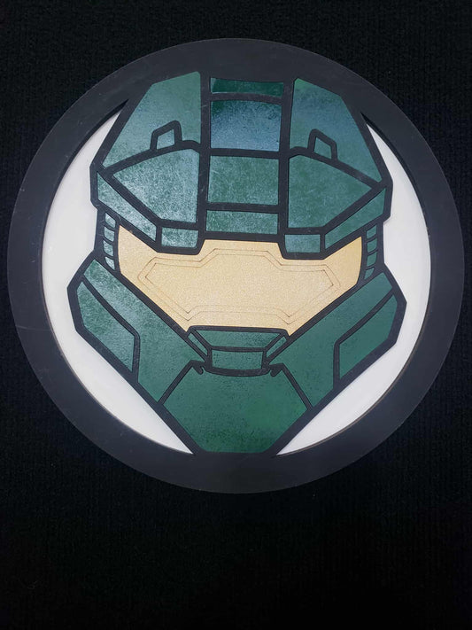 Master Chief wooden Sign