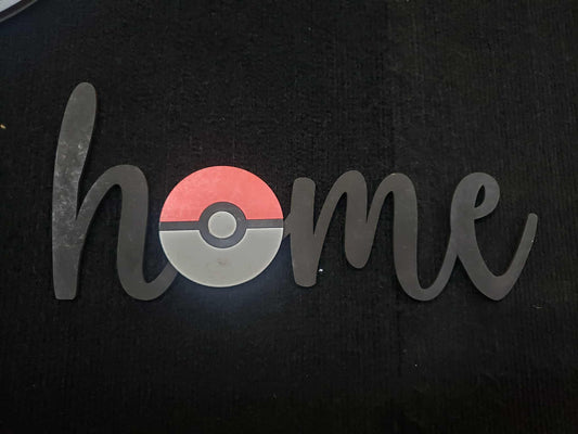 Pokeball Home Sign