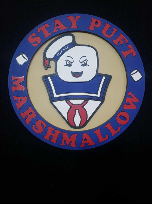 Stay Puft Wooden Sign