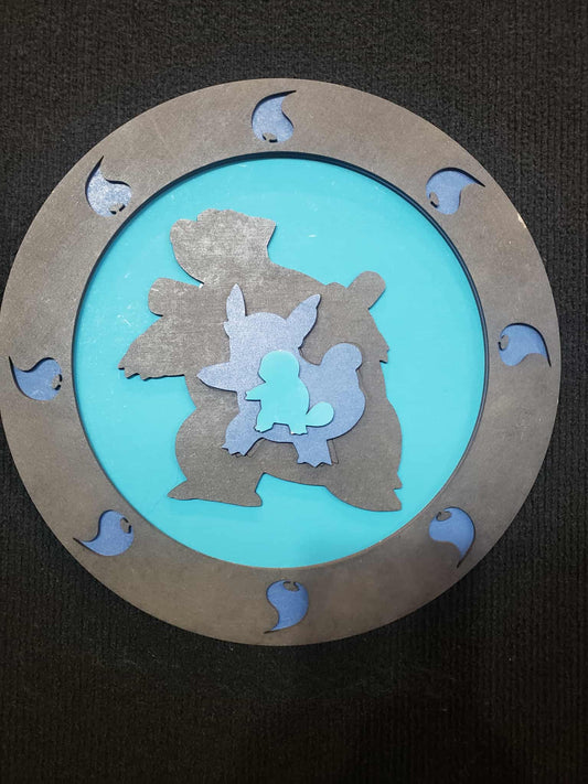 Water Evo Wooden Sign