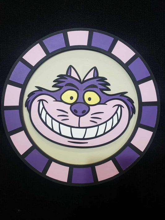 Cheshire cat Wooden Sign